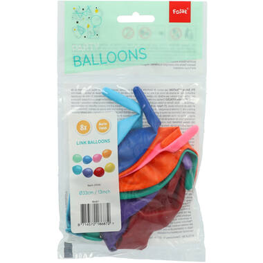 Knoopballonnen voor Ballonnenslinger Color Pop 30cm - 8 stuks 2
