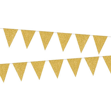 Linea di bandiera Glamour Glitter color Oro - 6 metri 2