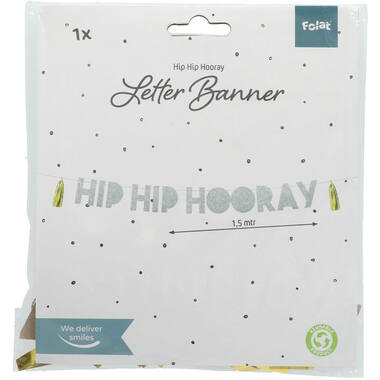 Letter Banner Hip Hip Hooray - 1.6 m 3