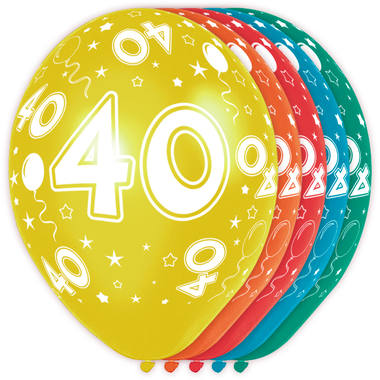 Palloncini compleanno 40 anni 5 pz 1