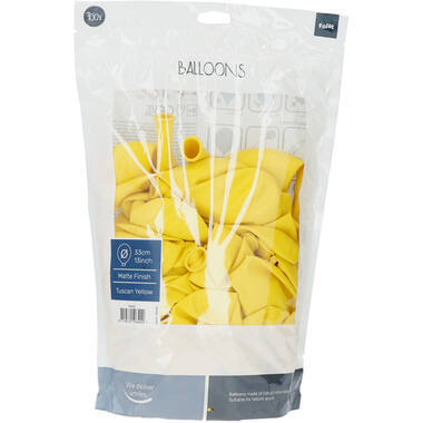 Palloncini Tuscan Yellow Opaco 33cm - 100 pezzi 3