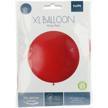 Balloon Ruby Red Matt - 78 cm 3
