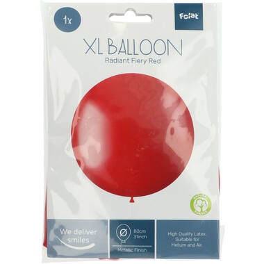 Ballon XL Radiant Fiery Red Metallic - 78 cm 3