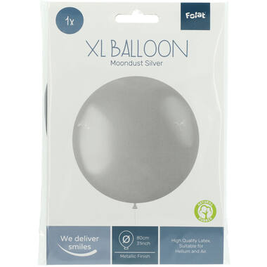 Balon XL Moondust Silver Metaliczny - 78 cm 3