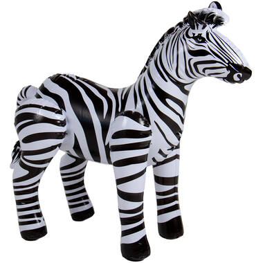 Opblaas Zebra - 60x55 cm 1