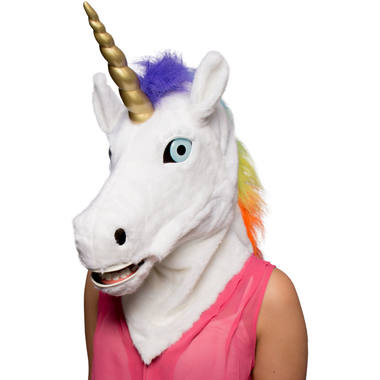 Maschera da unicorno con bocca mobile 1