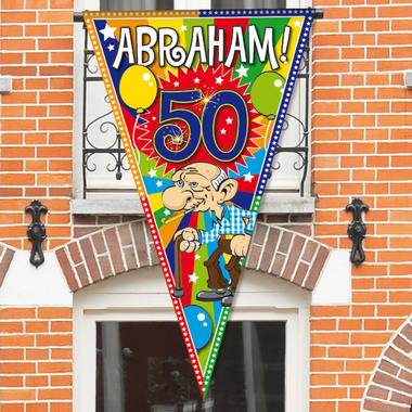 Mega bandiera 50 anni Abraham Blast Party - 90x150 cm 1