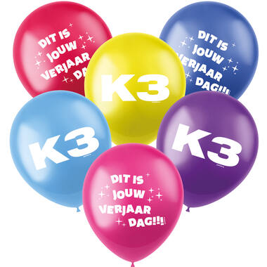 Ballonnen K3 23cm - 6 stuks 1