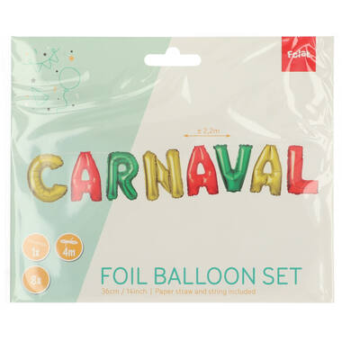 Palloncini Foil 'Carnaval' Multicolore 36cm - 8 pezzi 2