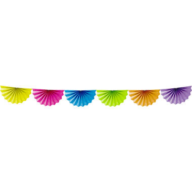 Ghirlanda con ventagli Multicolore - 4 metri 1