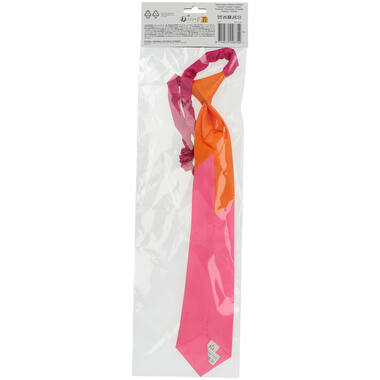 Cravatta Colorblock Arancione/Rosa 3