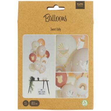 Balloons Sweet Baby 33cm - 12 pieces 3
