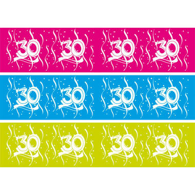 30 Urodziny Taśma barykadowa Swirls - 15m 1