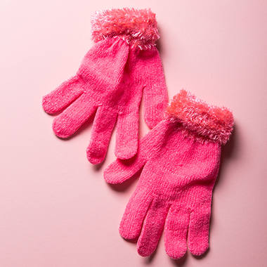 Handschoenen neon roze 2