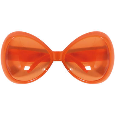 Oversized Oranje Bril 1