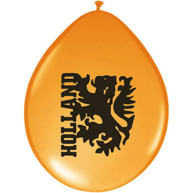 Ballonnen 23cm oranje leeuw - 8 stuks 1