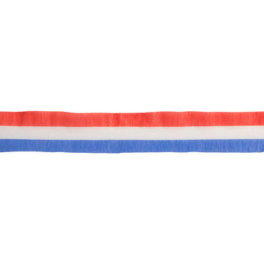 Krepppapierrolle Rot-Weiß-Blau - 24 Meter 1
