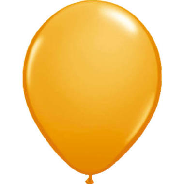 Orangefarbene Ballons - 18 cm - 6 Stück 1