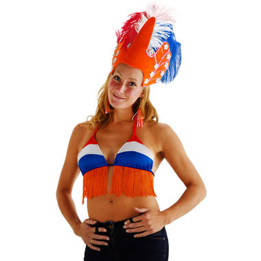 Bikini Top Rood-Wit-Blauw Oranje 1
