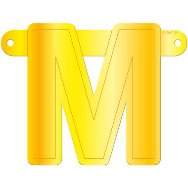 Banner lettera m giallo 1