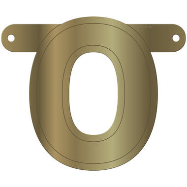 Banner lettera o oro metallizzato 1