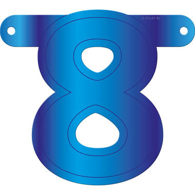 Banner lettera 8 blu 1