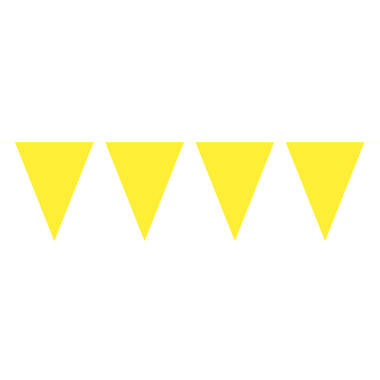 Mini ghirlanda di bandierine gialla - 3 metri 1