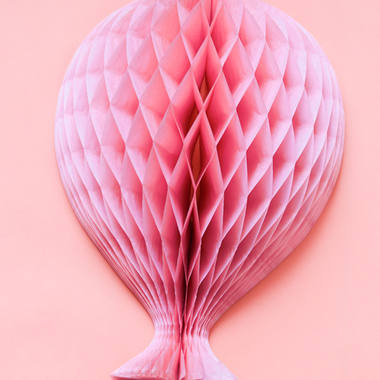 Baby Pink Honeycomb Balloon - 37cm 2