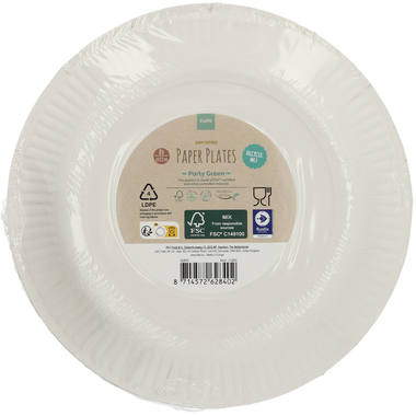 Disposable Plates Party Green 23cm - 8 pieces 3