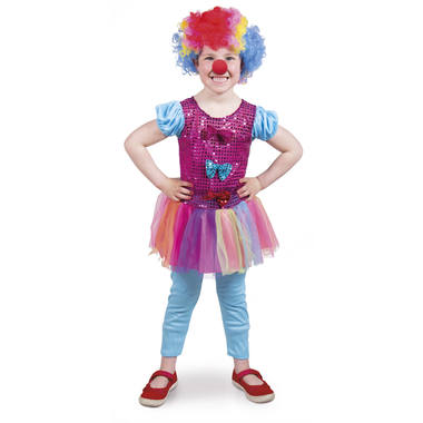 Clownspakje voor Meisjes - Kindermaat M 1