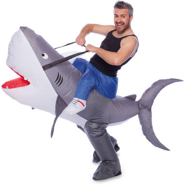 Nadmuchiwany kostium rekina dla dorosłych 1