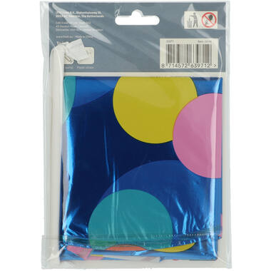 Palloncino Foil con Base Numero 1 Colorful Dots - 72 cm 3