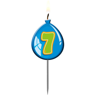 Palloncini compleanno candela numero 7 2