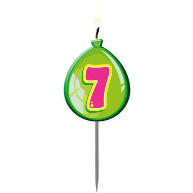 Palloncini compleanno candela numero 7 5
