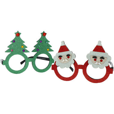 Occhiali Albero di Natale/Babbo Natale - 2 pezzi 1