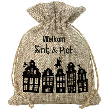 Borsa regalo 'Welkom Sint & Piet' (NL) - 18x25cm 1
