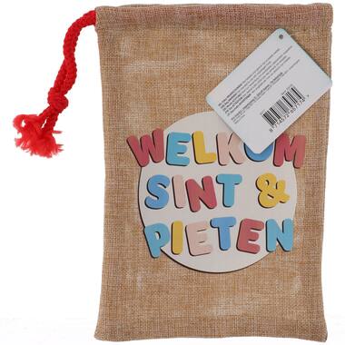 Sacchetto di caramelle 'Welkom Sint en Pieten', Juta 3