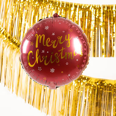 Foil Balloon 'Merry Christmas' Red - 45cm 5