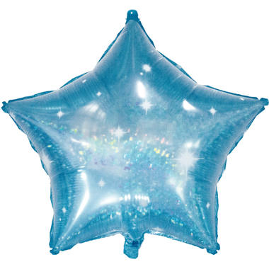 Balon foliowy w kształcie gwiazdy Galactic Aqua - 61 cm 1