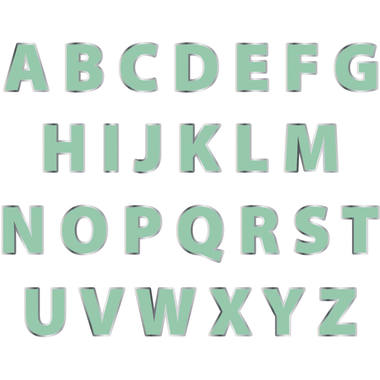 Buchstabengirlande Set DIY Grün 1