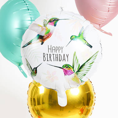 Balon foliowy Urodziny Koliber - 45 cm 4