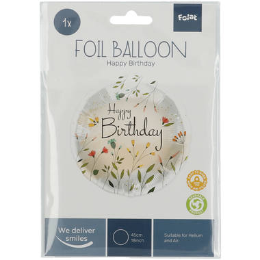 Foil Balloon Birthday Flower Field - 45 cm 2