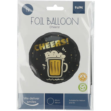 Folieballon Cheers Bier - 45 cm 2
