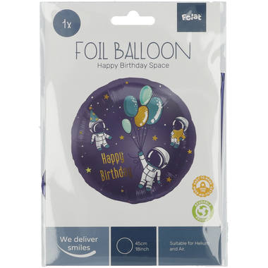 Folienballon Geburtstag Weltraum - 45 cm 2