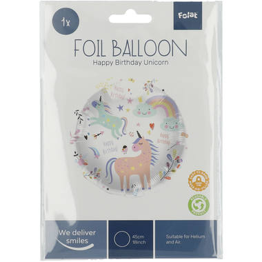 Folieballon Unicorns & Rainbows - 45 cm 2
