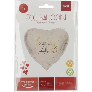 Foil Balloon Heart-shaped Forever and Always - 45 cm 2