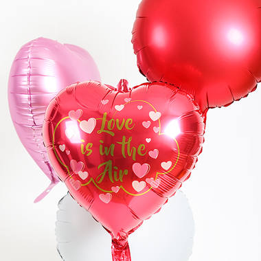 Balon foliowy w kształcie serca Love is in the Air - 45 cm 4