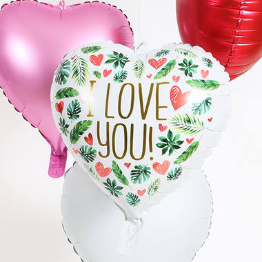 Balon foliowy w kształcie serca I Love You - 45 cm 4