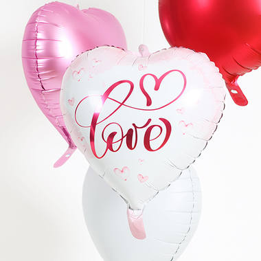 Folieballon Hartvormig Liefde - 45 cm 4