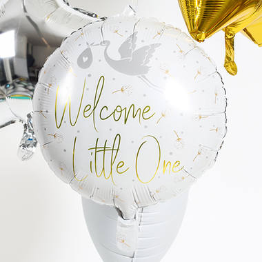 Palloncino foil Welcome Little One Cicogna - 45 cm 5
